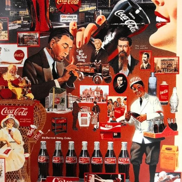 NWOT Coca Cola 'Over 100 Years of Refreshment' 1000pc Puzzle in Collectible Tin - Picture 3 of 12
